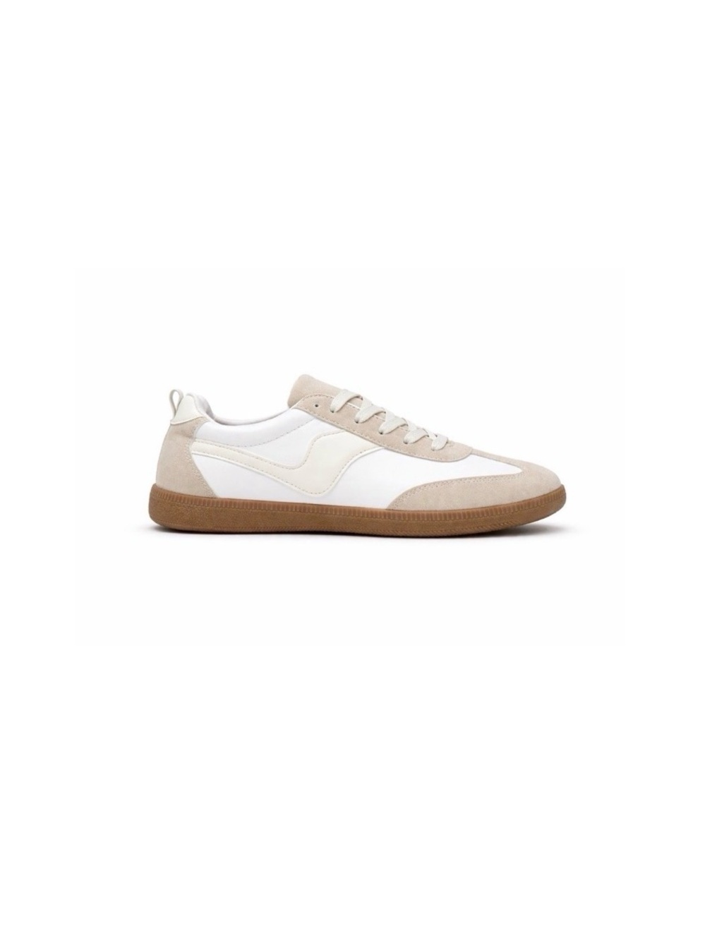 Out Woods, NWOT Women's Beige and White Sneakers,  Size 10